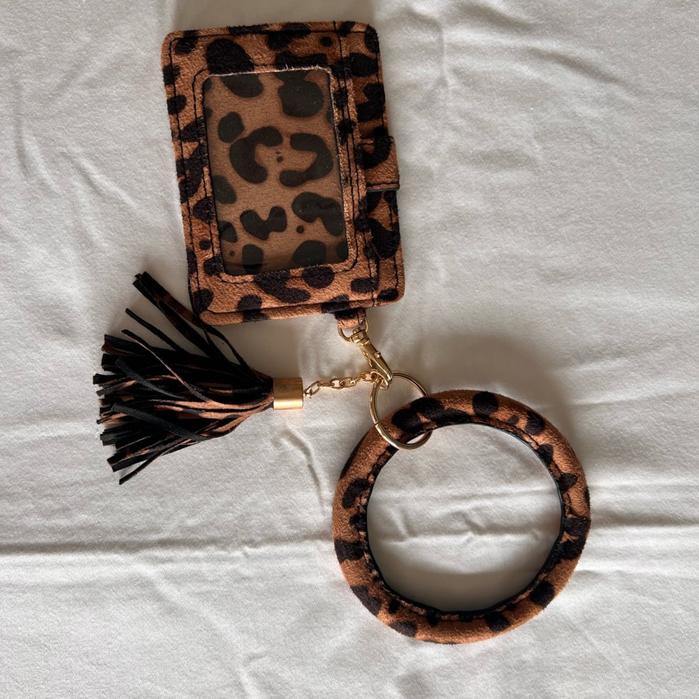 Cheetah Print Wristlet KeyChain